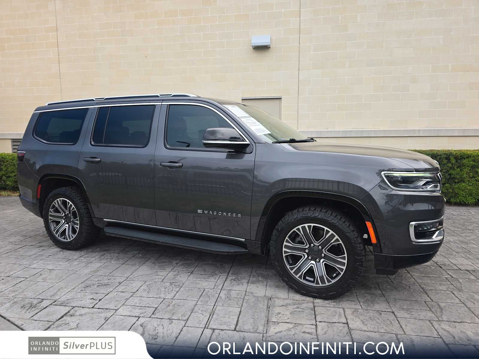 2023 Jeep Wagoneer Series II in Baltic Gray Metallic Clearcoat — front three-quarter view